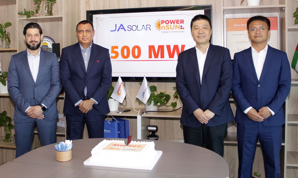 500 MW agreement with JA Solar